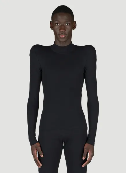 Rounded Shoulder Highneck Sweater