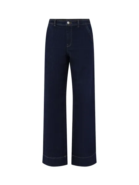Only Cotton Blend Madison High-Waisted Wide Leg Jeans