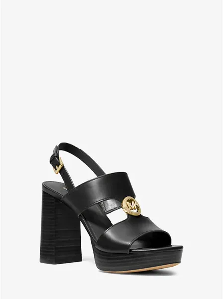 Michael Kors Erin Leather Platform Sandal