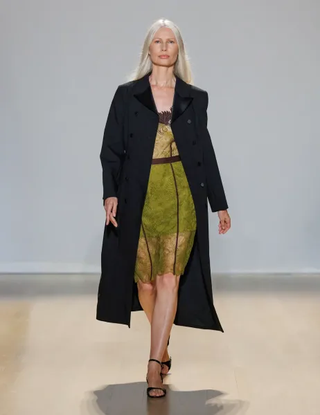 Autograph Revere Collar Longline Tuxedo Coat Black