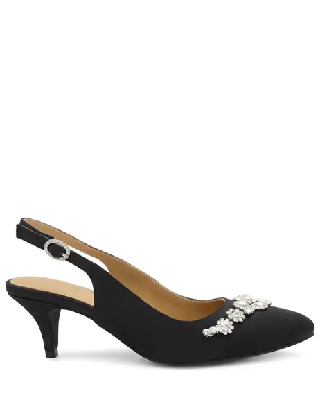 Jones Bootmaker Sparkle Slingback Stiletto Court Shoes