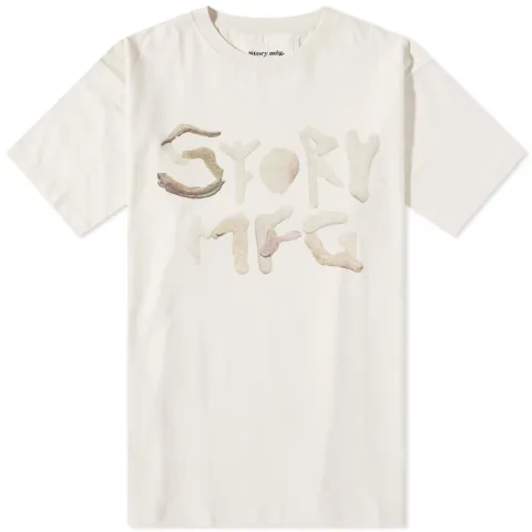 Story mfg. Coral Grateful Logo T-Shirt