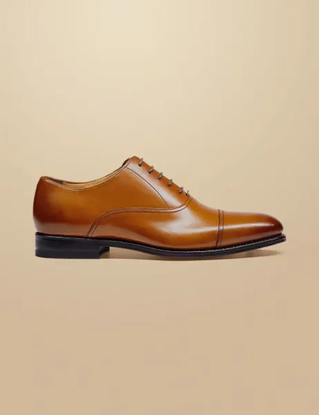 Charles Tyrwhitt Leather Oxford Shoes Tan