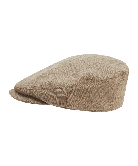 Schöffel Country Countryman Tweed Cap - Cobblestone Herringbone Tweed