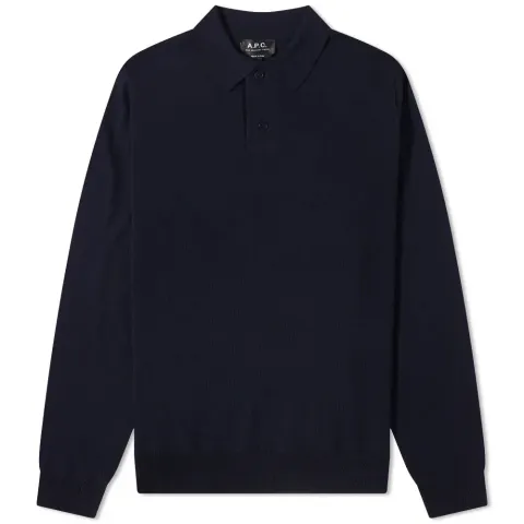 A.P.C. Long Sleeve Basile Knit Polo