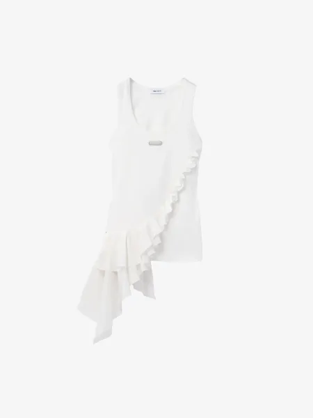 Asymmetric Ruffle Tank Top
