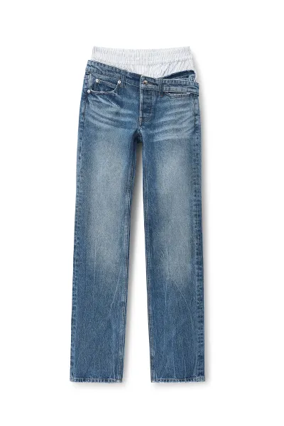 BOXER DROP WAISTBAND SLIM JEAN