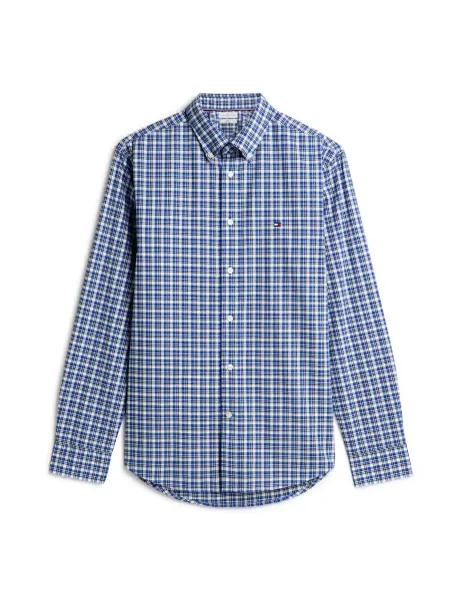 Tommy Hilfiger Pure Cotton Checked Flannel Shirt Blue Mix