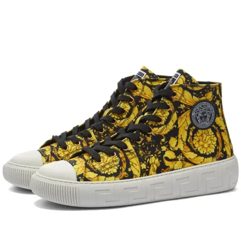 Baroque Print High Top Sneaker