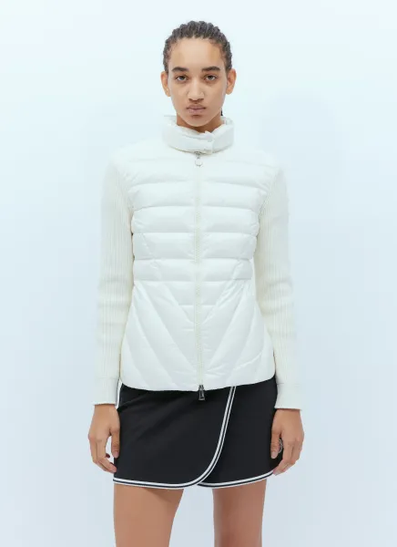 Zip-Up Padded Cardigan