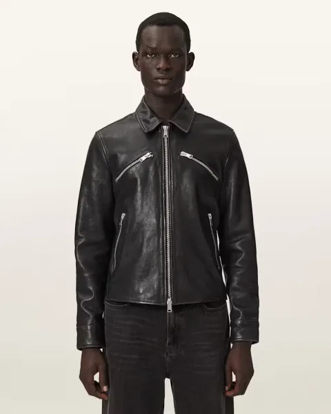 Verdi Fitted Leather Jacket