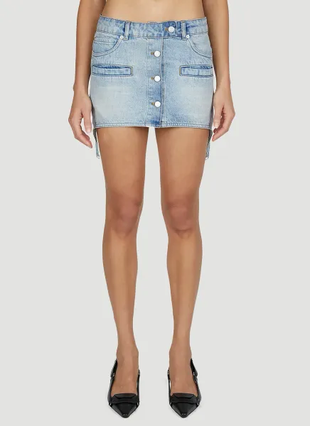 Denim Strap Skirt