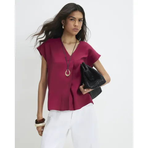 River Island Cupro Sleeveless Top