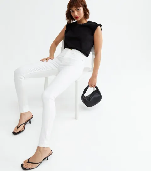 New Look Women's White Lift & Shape Jenna Skinny Jeans