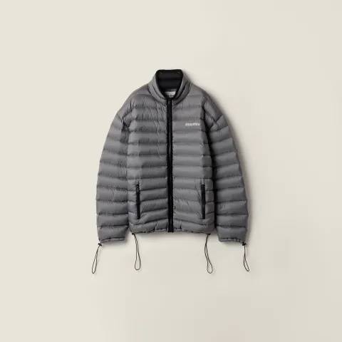 Lightweight pongé down jacket