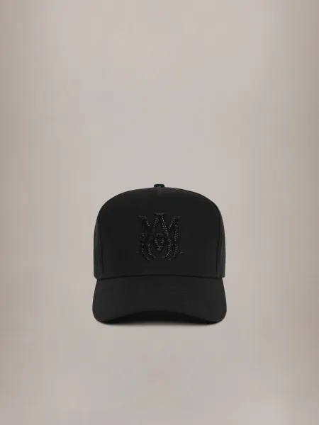 AMIRI MA CRYSTAL CANVAS HAT - Black Black