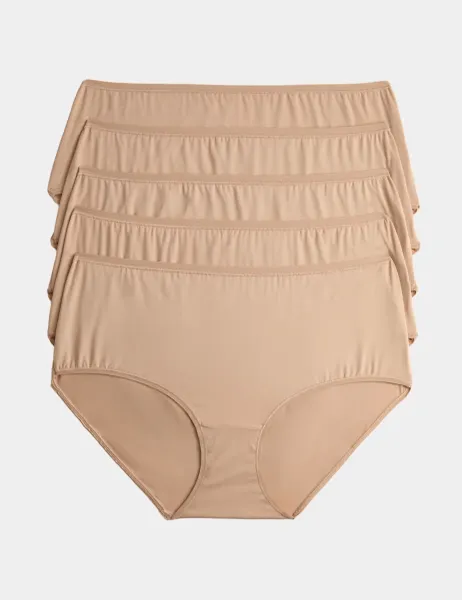 Marks & Spencer 5pk Microfibre High Rise Shorts Rose Quartz