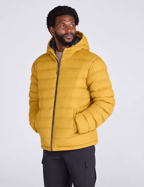 Mountain Warehouse Seasons Faux Fur Lined Padded Jacket Yellow Mix