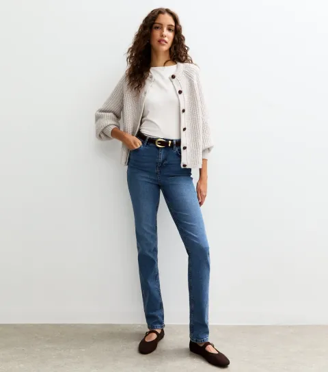 Women's Tall Blue Full Length Slim Stretch Denim Jeans