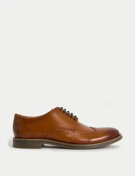 Marks & Spencer Leather Brogues Tan