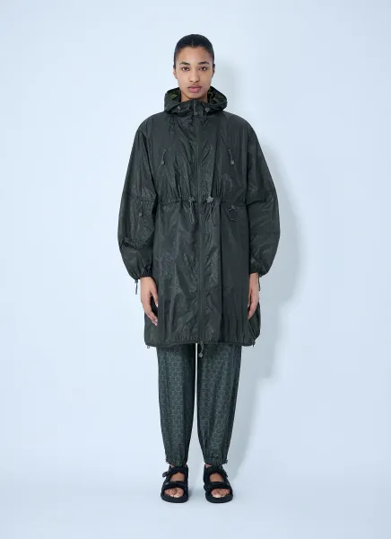 Hooded Parka in Technical Fabric