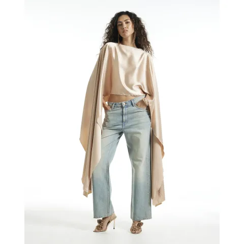 River Island Satin Waterfall Cape
