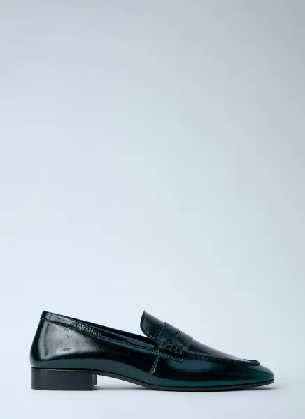 Polished Leather Loafers