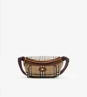Check Belt Bag in Archive beige - Men, Cotton