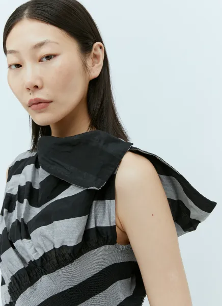 Asymmetric Striped Top