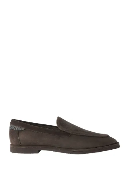 BRUNELLO CUCINELLI Suede Loafers Brown