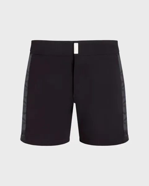 Vilebrequin Men Flat Belt Swim Shorts Tailoring