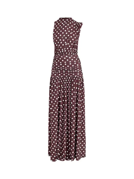 Club L London Kelis Polka-Dot High-Neck Maxi Dress