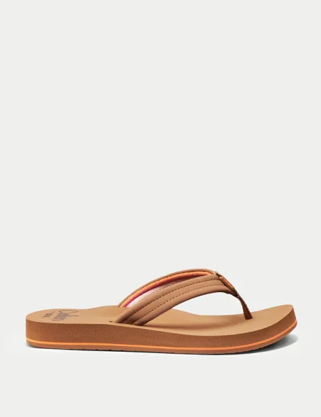 Reef Cushion Breeze Flat Flip Flops Tan