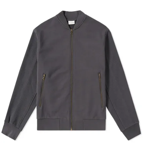 Jersey Zip Bomber Jacket