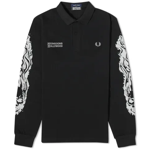 x Noon Goons Printed Long Sleeve Polo