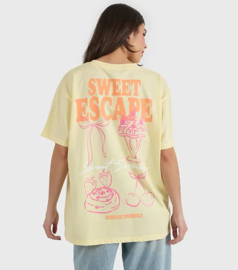 Women's Bright Yellow Sweet Escape T-Shirt