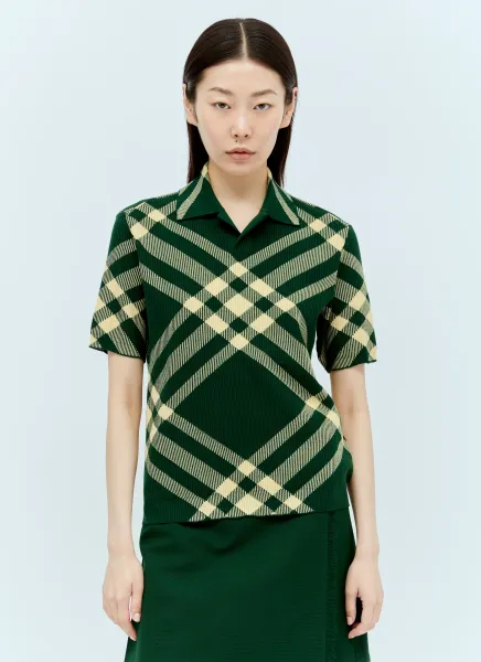 Check Polo Top