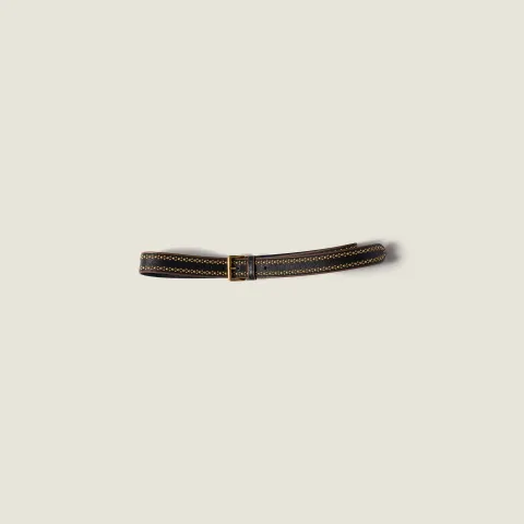 Leather belt