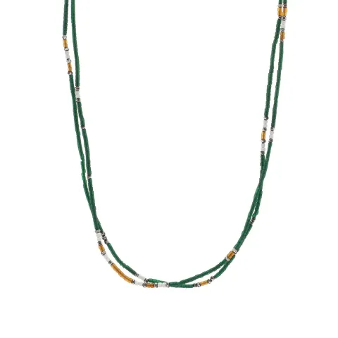 30" Stacked Mini Bead Necklace