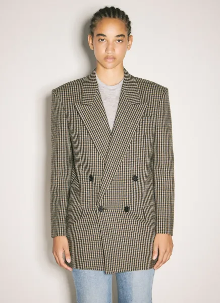 Vichy Wool Blazer