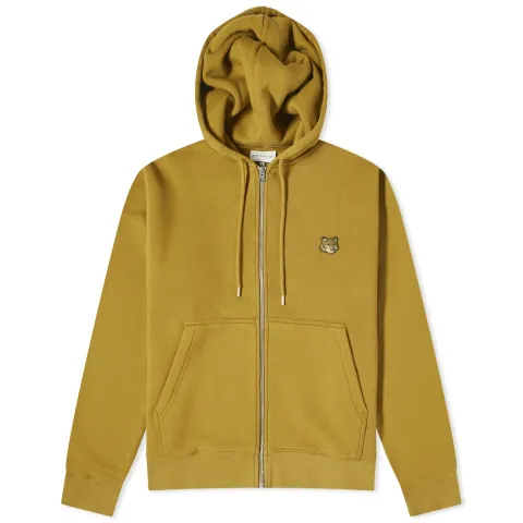 Maison Kitsuné Bold Fox Head Patch Zip Hoodie