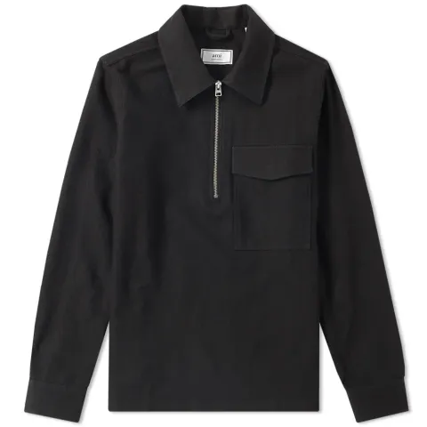 AMI Half Zip Overshirt