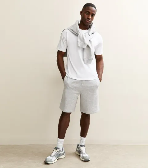 Men's Grey Long Jersey Shorts