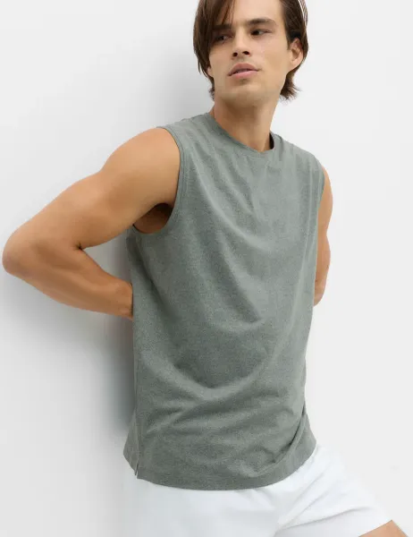 Goodmove Supersoft Athleisure Tank Top Dark Sage