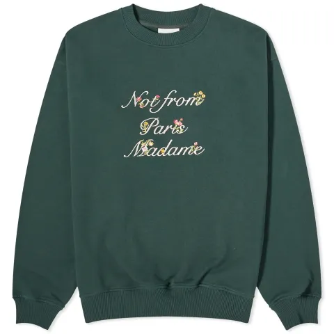 Presented by END. Embroidered Cotton Fleece Crew Sweat