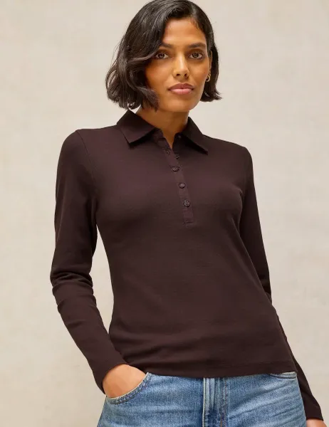 White Stuff Cotton Rich T-Shirt Brown