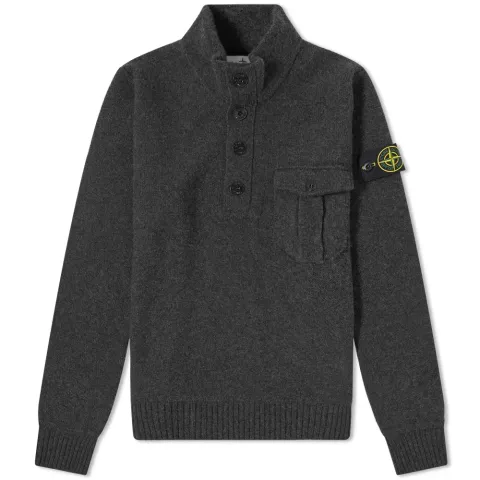 Half Button Pocket Knit