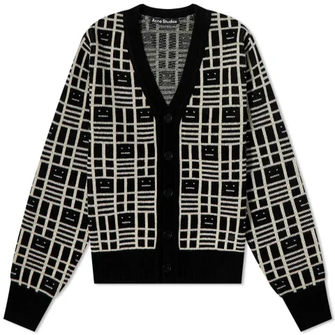 Kargot Face All Over Cardigan