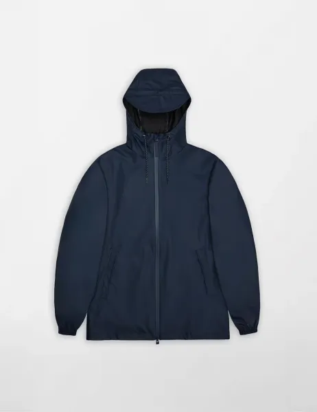 Rains Storm Breaker Hooded Waterproof Coat Navy