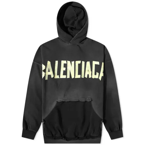 Tape Type Popover Hoodie
